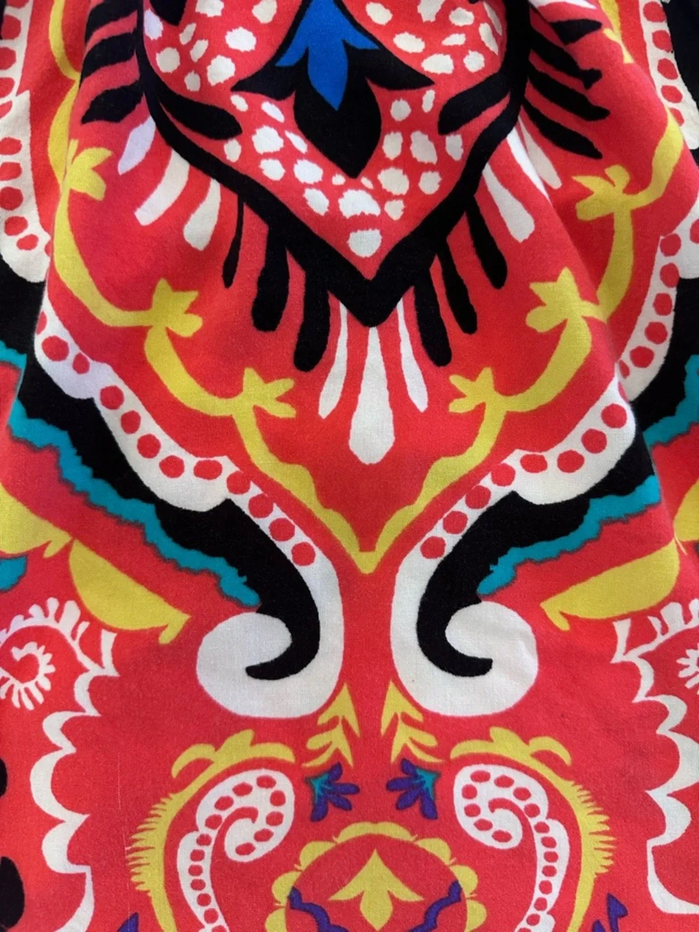 Flying Tomato Boho Halter Top Paisley Print Open Back Tie - Picture 3 of 7
